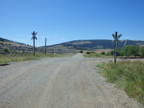 GDMBR: We were about to cross the RR Tracks.